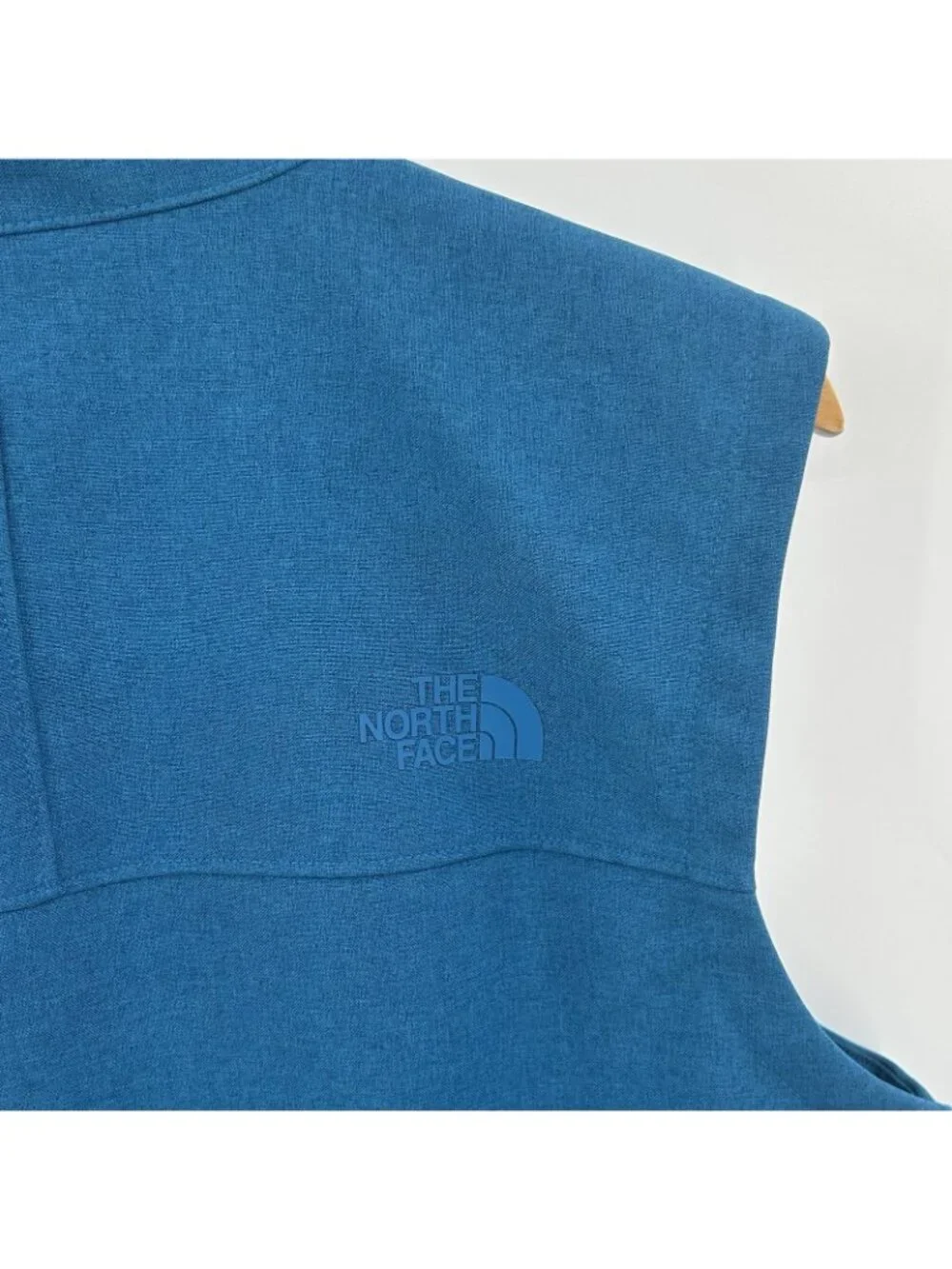 The North Face Apex Bionic Softshell Vest Lined Gilet Mens Medium Pockets Blue